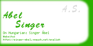 abel singer business card