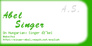 abel singer business card